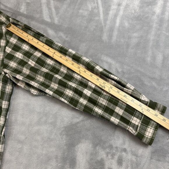 Carhartt Men's XL Green Flannel Plaid Long Sleeve Shirt Original Fit Button Up - Picture 5 of 8